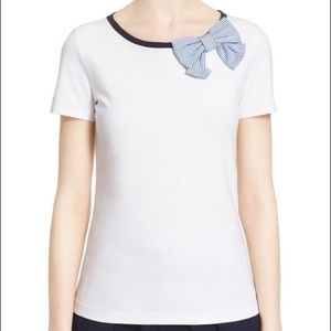 NWT Kate Spade Broome Street Bow Tee